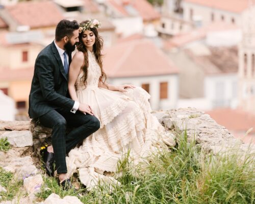 <span>IOANNA & GEORGE</span><br>Boho Wedding Inspiration in Nafplio, Greece