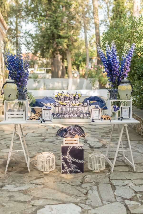 Blue Inspired Christening in Skiathos by Tsveta Christou