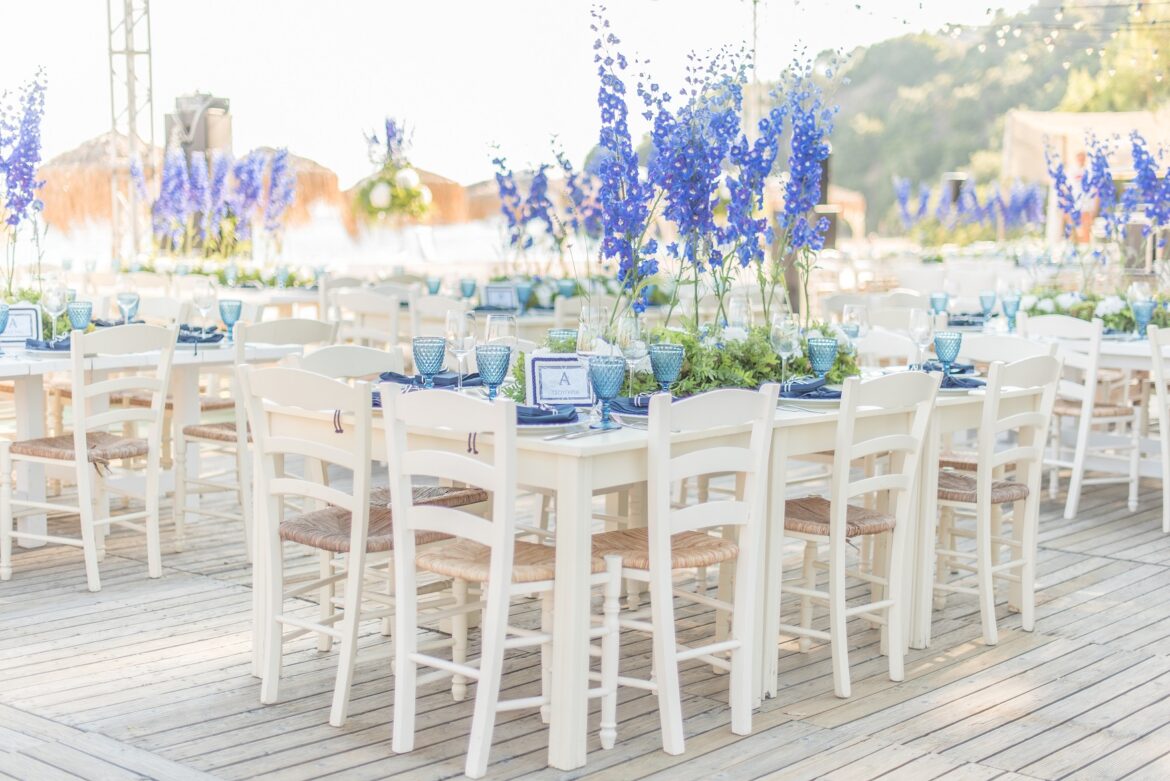 Blue Inspired Christening in Skiathos by Tsveta Christou