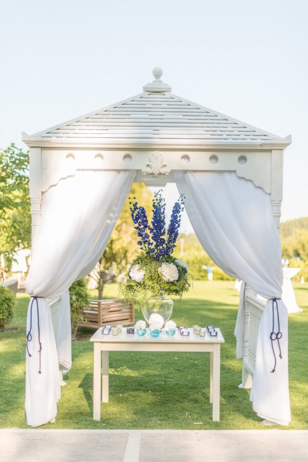 Blue Inspired Christening in Skiathos by Tsveta Christou