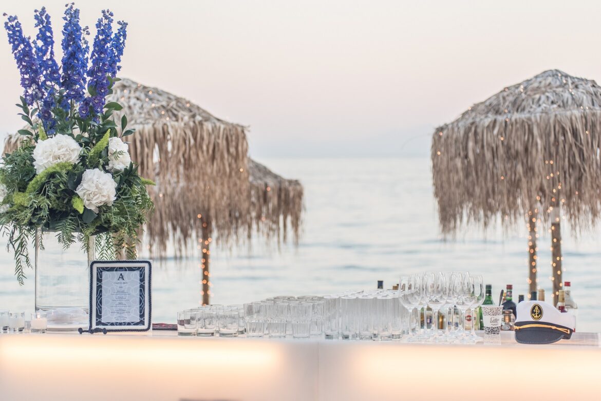 Blue Inspired Christening in Skiathos by Tsveta Christou