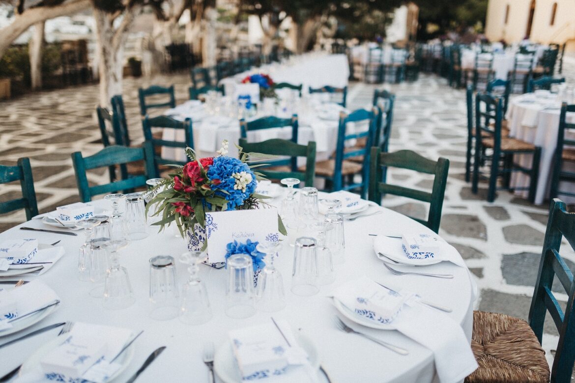 Blue Inspired Wedding in Kythnos designed by Tsveta Christou