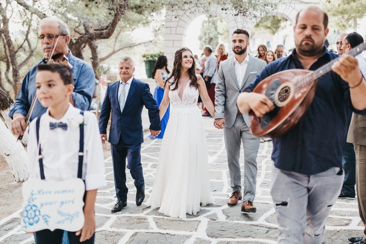 Blue Inspired Wedding in Kythnos designed by Tsveta Christou